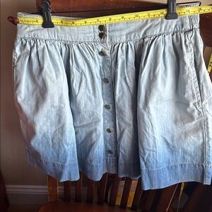 Ombre Denim Mini Skirt